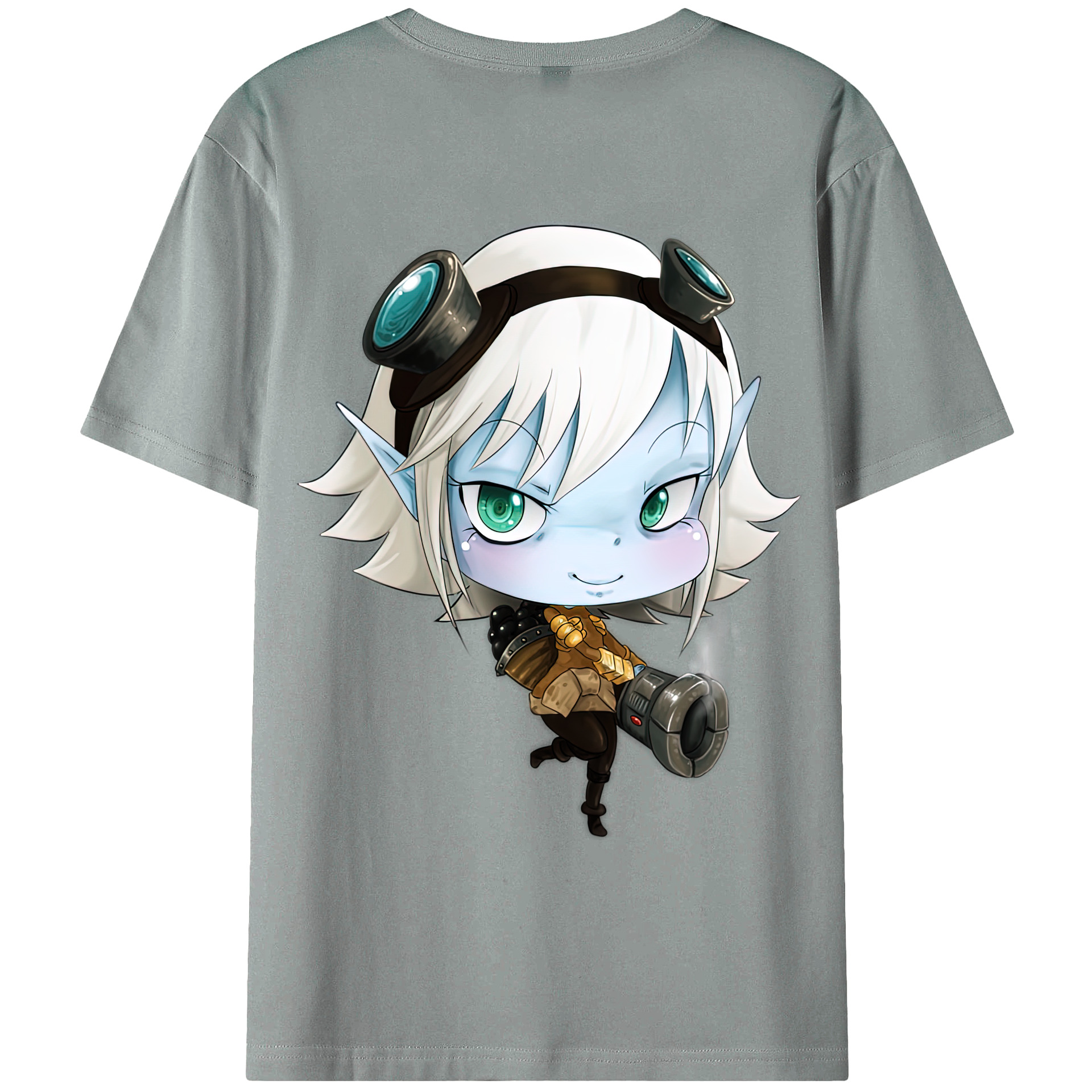 （画像用） リーグ・オブ・レジェンド League of Legends LOL 綿100％ メンズ半袖Tシャツ（バックプリント） 通気性